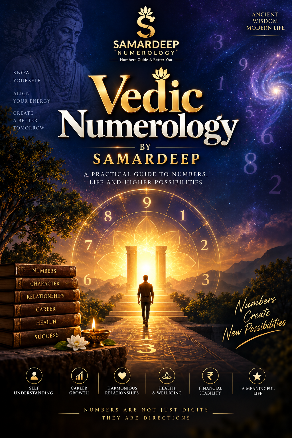 Vedic Numerology by Samardeep book cover
